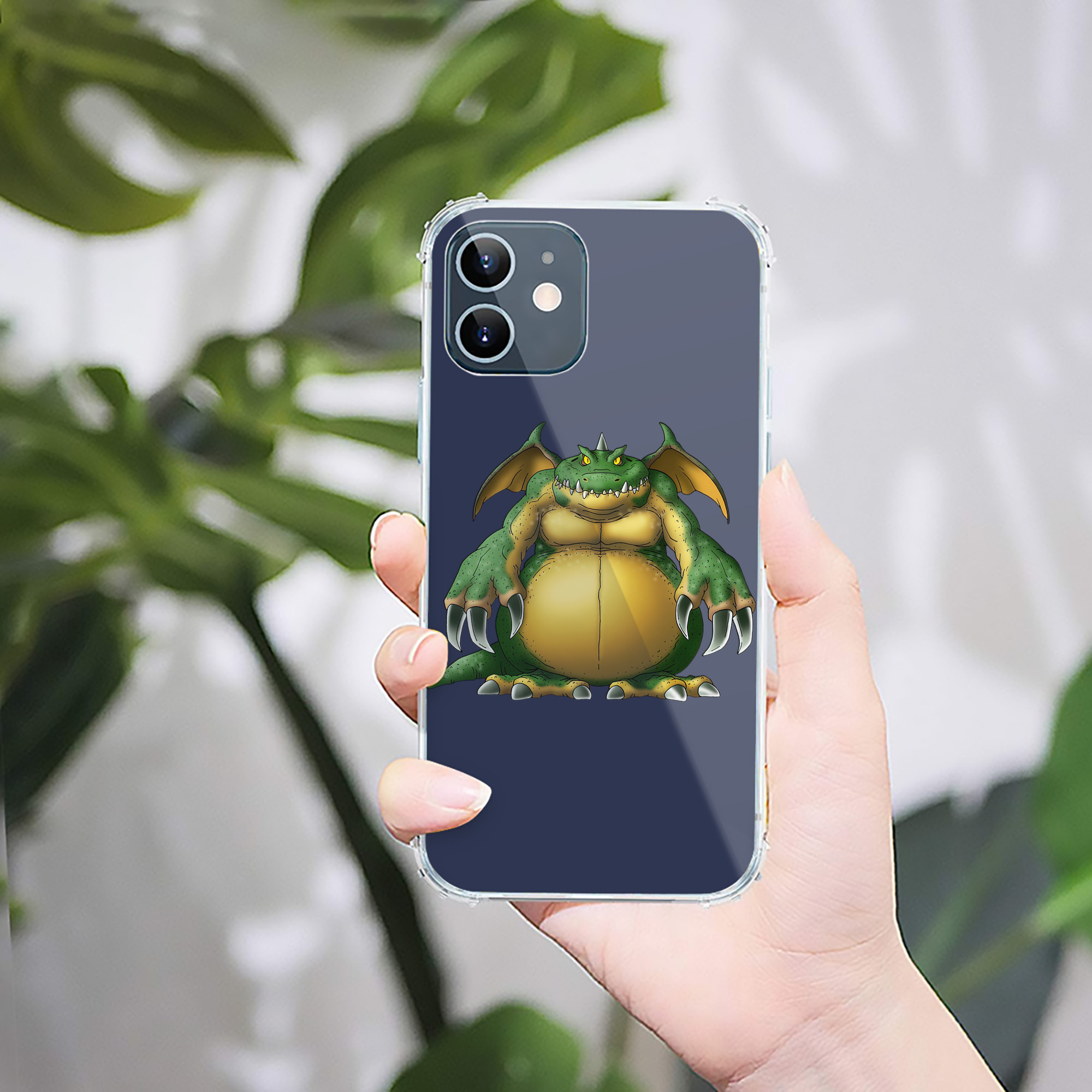 （画像用） ドラゴンクエスト Doragon Kuesuto Dragon Quest 【iPhone 12シリーズ対応】透明スマホケース（クリアソフトケース）